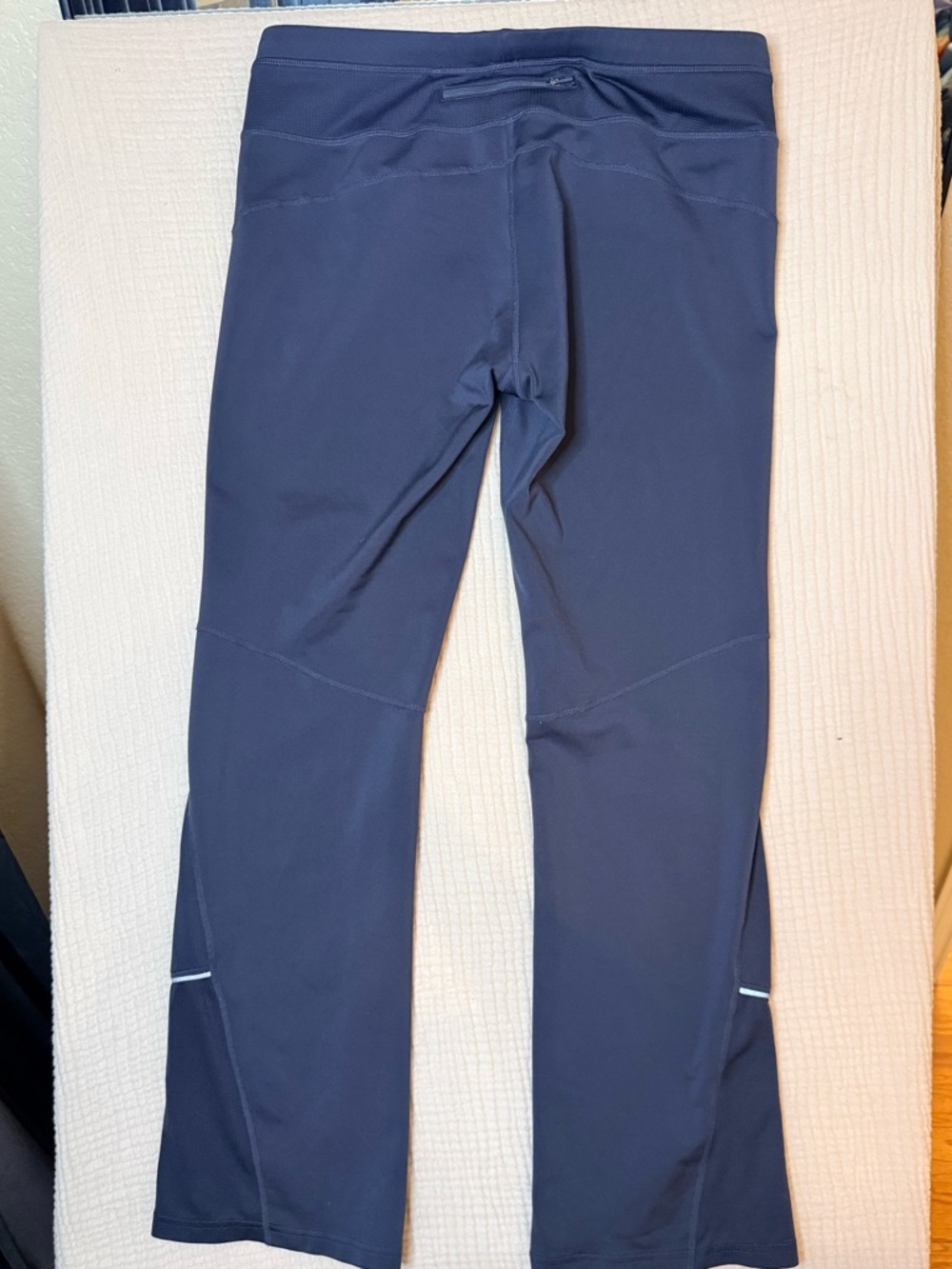 Athleta Women Large Charcoal Bootcut Yoga Pants Athletic 39" Inseam Reflective - Picture 8 of 16